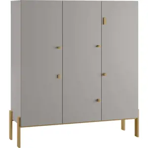 Produkt Světle šedá dětská šatní skříň 150x170 cm Cube - Pinio