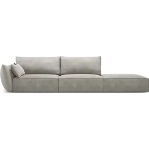 Světle šedá lenoška (levý roh) Vanda – Mazzini Sofas