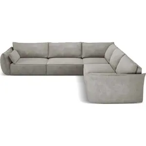 Světle šedá rohová pohovka (variabilní) Vanda – Mazzini Sofas