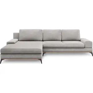 Produkt Světle šedá rozkládací rohová pohovka Windsor & Co Sofas Planet, levý roh