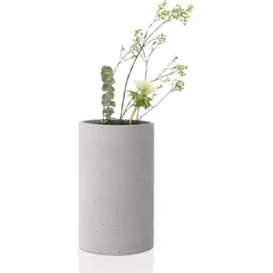 Světle šedá váza Blomus Bouquet, výška 20 cm