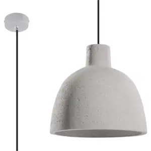 Produkt Světle šedé závěsné svítidlo ø 28 cm Filippo – Nice Lamps
