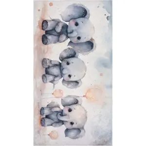 Světle šedý dětský koberec 100x160 cm Baby Elephants – Vitaus