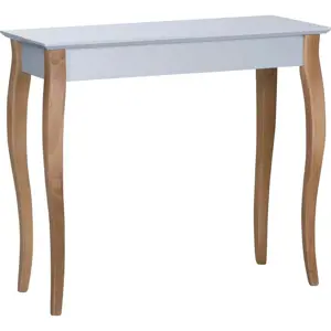 Světle šedý odkládací stolek Ragaba Console, délka 85 cm