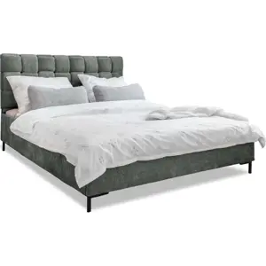 Produkt Světle zelená čalouněná dvoulůžková postel s roštem 160x200 cm Eve – Miuform