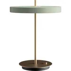 Produkt Světle zelená LED stmívatelná stolní lampa s kovovým stínidlem (výška 41,5 cm) Asteria Table – UMAGE