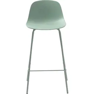 Produkt Světle zelená plastová barová židle 92,5 cm Whitby – Unique Furniture