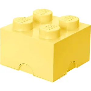 Světle žlutý úložný box čtverec LEGO®