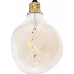 Teplá LED filamentová stmívatelná žárovka E27, 2 W Voronoi I – tala