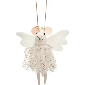 Produkt Textilní vánoční ozdoba Angel Mouse – Sass & Belle