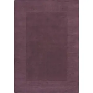 Tmavě fialový ručně tkaný vlněný koberec 160x230 cm Border – Flair Rugs