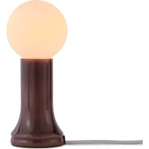 Tmavě hnědá stmívatelná stolní lampa (výška 22,5 cm) Shore – tala