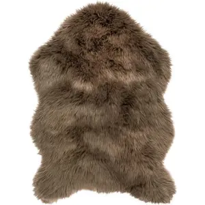 Produkt Tmavě hnědá umělá kožešina Tiseco Home Studio Sheepskin, 60 x 90 cm