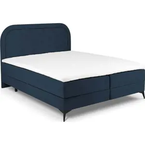 Produkt Tmavě modrá boxspring postel s úložným prostorem 160x200 cm Eclipse – Cosmopolitan Design