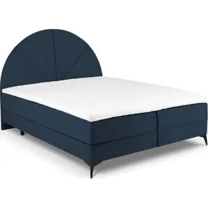 Produkt Tmavě modrá boxspring postel s úložným prostorem 180x200 cm Sunset – Cosmopolitan Design