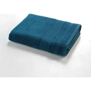 Produkt Tmavě modrá froté bavlněná osuška 70x130 cm Tendresse – douceur d'intérieur