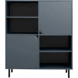 Produkt Tmavě modrá knihovna 118x137 cm Corner - Tenzo