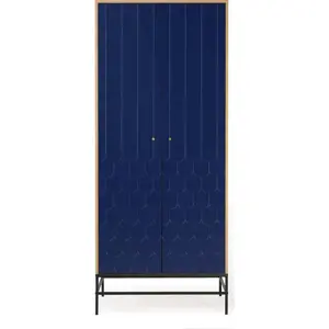 Produkt Tmavě modrá šatní skříň 80x190 cm Lia - Woodman