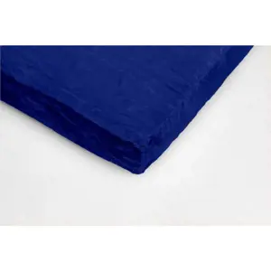 Produkt Tmavě modré mikroplyšové prostěradlo My House, 180 x 200 cm