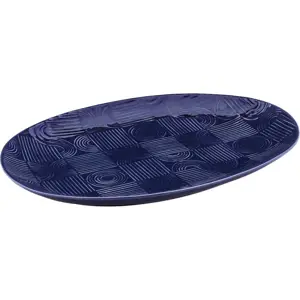 Produkt Tmavě modrý keramický servírovací talíř 30x41 cm Arc – Maxwell & Williams