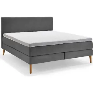 Produkt Tmavě šedá boxspring postel 160x200 cm Linea - Meise Möbel