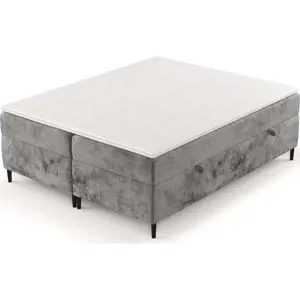 Produkt Tmavě šedá boxspring postel s úložným prostorem 160x200 cm Araya – Maison de Rêve