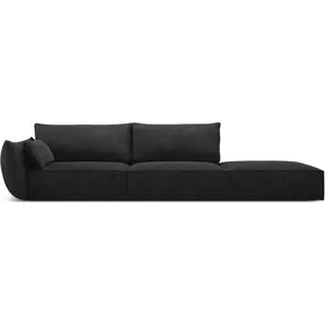 Tmavě šedá lenoška (levý roh) Vanda – Mazzini Sofas