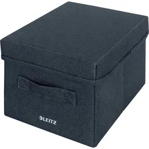 Produkt Tmavě šedé látkové úložné boxy v sadě 2 ks s víkem 19x28.5x16 cm – Leitz