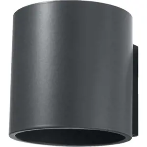 Produkt Tmavě šedé nástěnné svítidlo ø 10 cm Roda – Nice Lamps