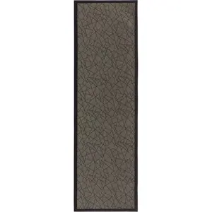 Produkt Tmavě šedý běhoun z PVC 60x200 cm Geo Gold – Casa Selección