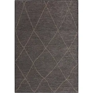 Tmavě šedý koberec s příměsí juty 120x170 cm Mulberrry – Asiatic Carpets