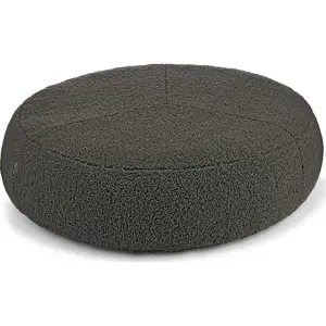 Produkt Tmavě šedý pelíšek pro psa z materiálu bouclé ø 70 cm Senso Pouffe Graphite S/M – MiaCara