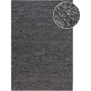 Produkt Tmavě šedý ručně tkaný koberec s příměsí vlny 80x150 cm Minerals – Flair Rugs