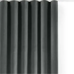 Produkt Tmavě šedý sametový dimout závěs 400x225 cm Velto – Filumi