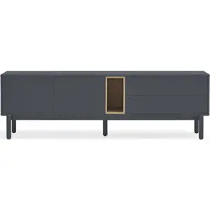 Produkt Tmavě šedý TV stolek 180x56 cm Corvo - Teulat