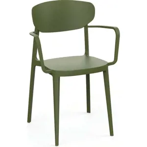 Produkt Tmavě zelená plastová zahradní židle Mare – Rojaplast