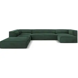 Produkt Tmavě zelená rohová pohovka (levý roh) Madame – Windsor & Co Sofas