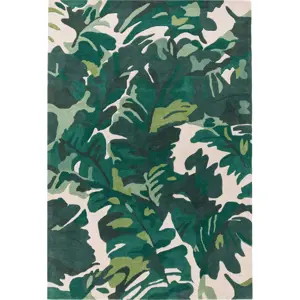 Produkt Tmavě zelený ručně tkaný vlněný koberec 200x300 cm Matrix – Asiatic Carpets