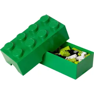 Tmavě zelený svačinový box LEGO®