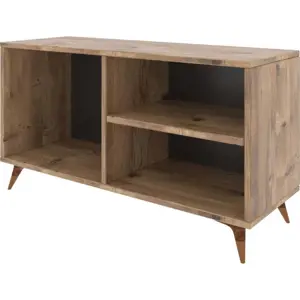 TV stolek v dekoru borovice v přírodní barvě 100x54 cm Zisino – Kalune Design