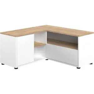 Produkt TV stolek v dekoru dubu v bílo-přírodní barvě 90x45 cm Angle – TemaHome