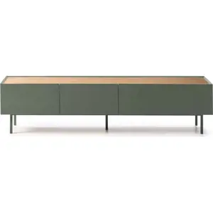Produkt TV stolek v dekoru dubu v zeleno-přírodní barvě 180x45 cm Arista – Teulat