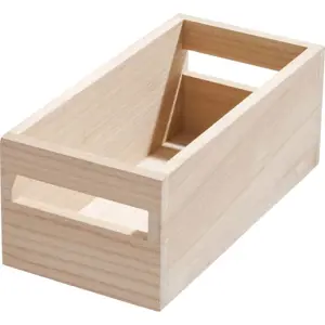 Produkt Úložný box ze dřeva paulownia iDesign Eco Handled, 12,7 x 25,4 cm