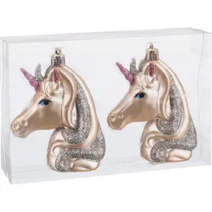 Produkt Vánoční ozdoby v sadě 2 ks 10 cm Unicorn – Casa Selección