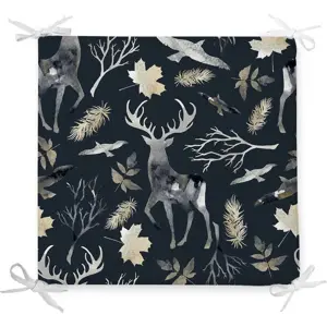 Vánoční podsedák s příměsí bavlny Minimalist Cushion Covers Wild Forest, 42 x 42 cm