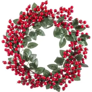 Vánoční věnec ø 45 cm Holly Leaves – Casa Selección