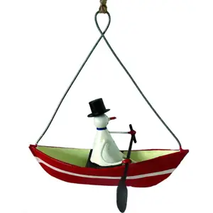 Produkt Vánoční závěsná ozdoba G-Bork Snowman in Rowboat