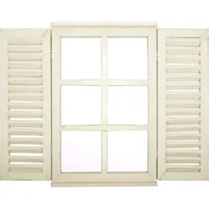 Venkovní zrcadlo s dřevěným rámem 39x59 cm Window – Esschert Design