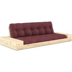 Produkt Vínová rozkládací pohovka 244 cm Base – Karup Design