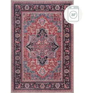 Vínový pratelný koberec s příměsí recyklovaných vláken 120x170 cm Windsor – Flair Rugs